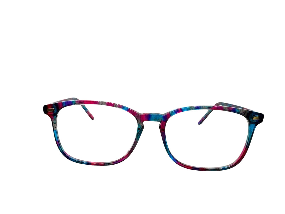 ZENNI OPTICAL 4418017 PURPLE BLUE PINK AUTHENTIC EYEGLASSES FRAMES 53-17-140